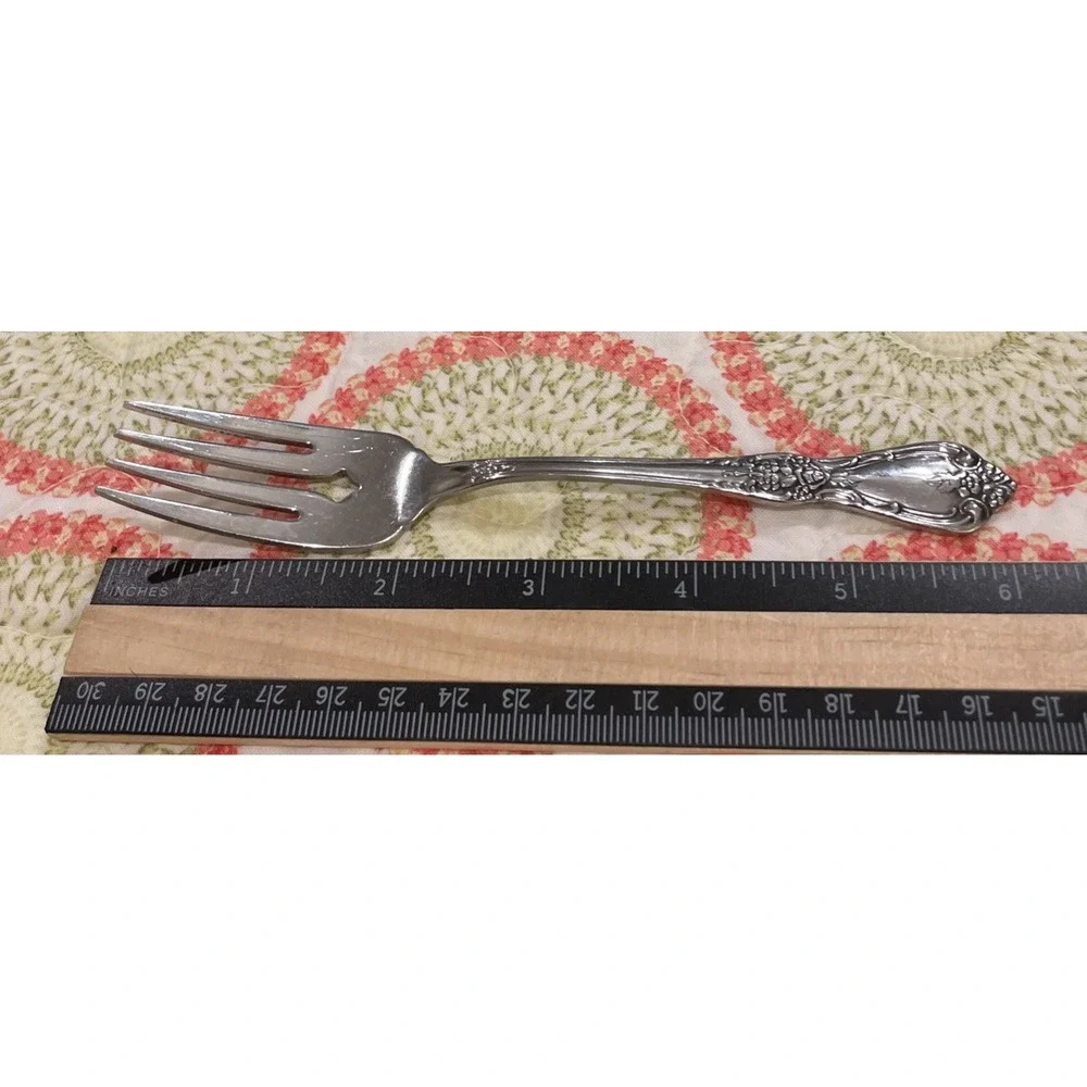 Oneida Distinction Deluxe Kenneth Square Salad Forks Fork Stainless Set Of 5‎